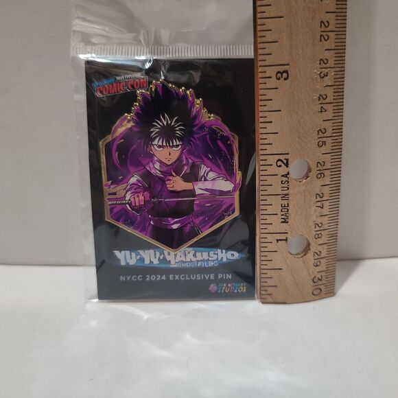 Yu Yu Hakusho Hiei NYCC Exclusive Enamel Pin Official Limited Edition Badge - Picture 2 of 2